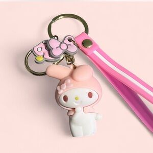 New My Melody Rubber Keychain
